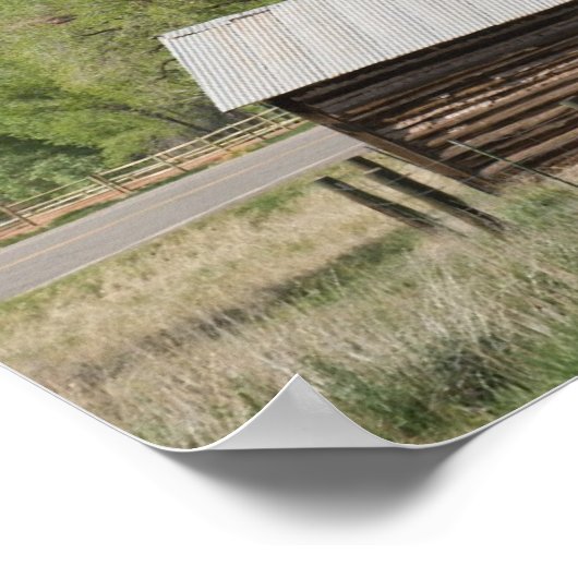 De palisade en de pioneer Cabin Poster (Hoek)