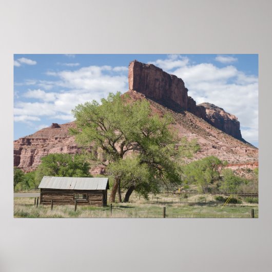 De palisade en de pioneer Cabin Poster (Voorkant)