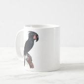 De Palm Cockato, Probosciger aterrimus Parrot Co. Koffiemok (Voorkant links)