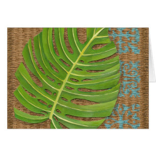 De Palm van de Druk van het blok op Wicker Achterg