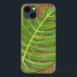 De Palm van de Druk van het blok op Wicker Achterg iPhone 13 Hoesje<br><div class="desc">Chariklia Zarris heeft dit blokpalmstuk gemaakt. De bruine van de teenwilgen-achtergrond creëer een duizelend aardig gevoel voor het palmblad om op te rusten. Als je je eigen palmboom niet kunt bezitten,  is dit het volgende beste ding!</div>