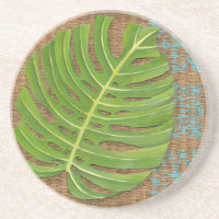 De Palm van de Druk van het blok op Wicker Achterg