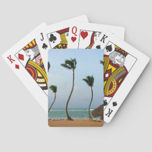 De Palm van het strand Pokerkaarten