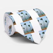 De Palm van het strand Stropdas (Opgerold)