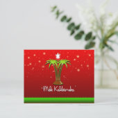 De Palm van Kalikimaka van Mele voor Kerstmis Feestdagenkaart (Staand voorkant)