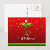 De Palm van Kalikimaka van Mele voor Kerstmis Feestdagenkaart (Voorkant / Achterkant)