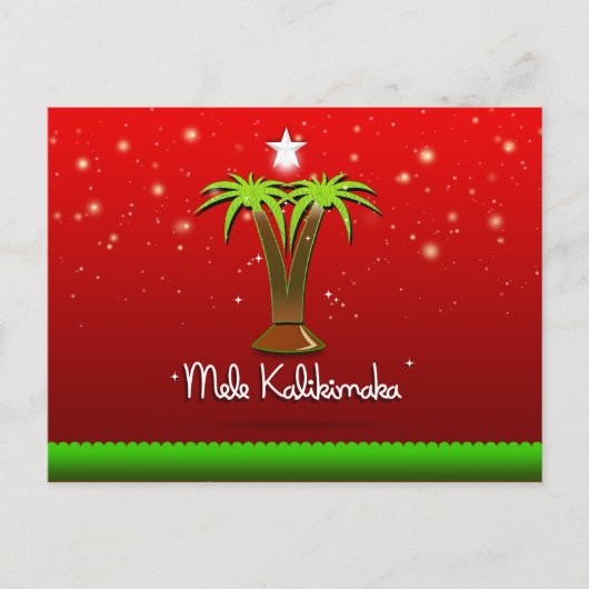 De Palm van Kalikimaka van Mele voor Kerstmis Feestdagenkaart (Voorkant)