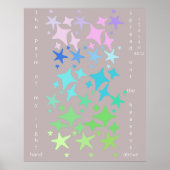 De palm van mijn rechterhand spreidde de hemelen u poster (Voorkant)