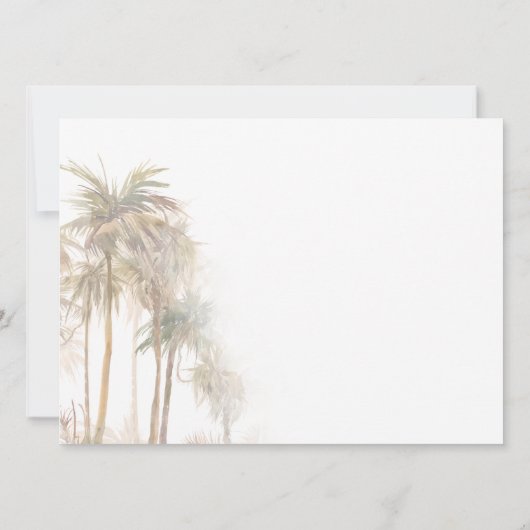 De palmbomen hebben Verandering van Adres Bewegend Aankondiging (Achterkant)