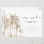 De palmbomen hebben Verandering van Adres Bewegend Aankondiging (Voorkant / Achterkant)