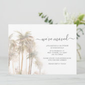 De palmbomen hebben Verandering van Adres Bewegend Aankondiging (Staand voorkant)