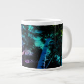 De palmbomen onder de zeegang grote koffiekop (Voorkant rechts)