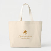 De palmboom grote tote bag (Voorkant)