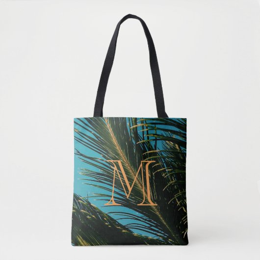 De palmboom leest M-Canvas tas (Voorkant)