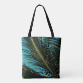 De palmboom leest M-Canvas tas (Achterkant)