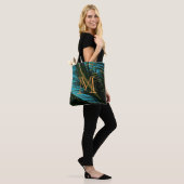 De palmboom leest M-Canvas tas (Op model)