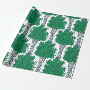 De palmboom naadloos patroon. cadeaupapier