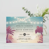 De palmboom van de Koord van de zomer van de Licht Kaart (Staand voorkant)