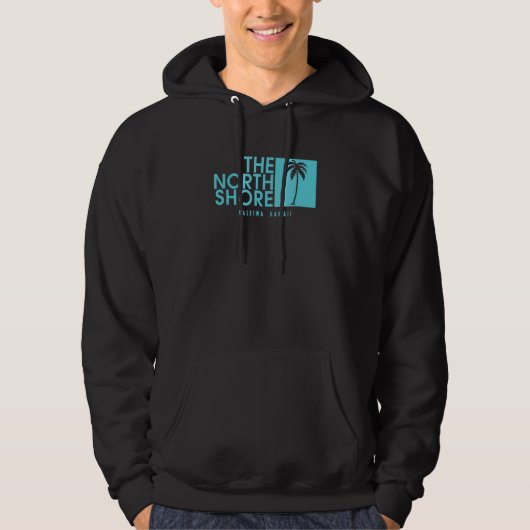 De palmboom van de noordkust van Hawaii Hoodie (Voorkant)