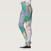 De palmboom verlaat de Leggings van het tropische  (Links)