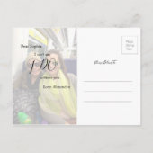 De palmboom zal mijn uitnodiging zijn. briefkaart (Achterkant)