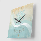 De Palmen Aqua ID623 van het Huis van het strand Vierkante Klok (Hoek)