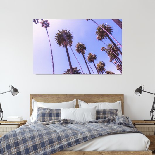 De palmen - Canvas Afdruk (Insitu (Slaapkamer))