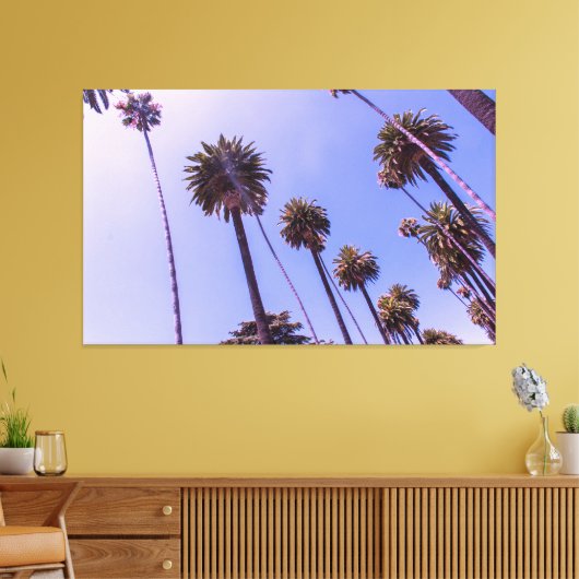 De palmen - Canvas Afdruk (Insitu (Woonkamer))