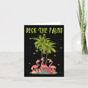 De palmen Hawaiian-kerstlampjes bedekken Kaart
