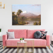 De Palmen van Tamaca langs Magdalena River in Canvas Afdruk (Insitu (Woonkamer))