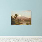 De Palmen van Tamaca langs Magdalena River in Canvas Afdruk (Insitu (Houten vloer))