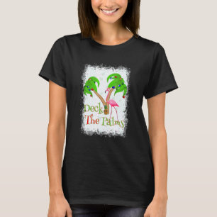 De palmkever met kerstgevechten sluiten t-shirt