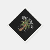 De palmpalmboom voor tropische Hawaï-kerstmis bedw Servet (Hoek)