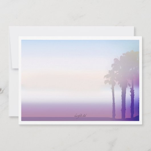 De Palms Bereavement Hartelijk dank Bedankkaart (Achterkant)