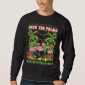 De Palms Merry Flamingo Kerstmis lomp Trui (Voorkant)