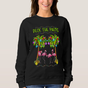 De Palms Merry Pink Flamingo Kerstmis Hawai Trui