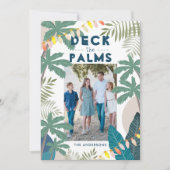 De Palms Tropical Holiday-fotokaart decimeren Kaart (Voorkant)