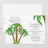 De Palms-uitnodiging Kaart (Voorkant / Achterkant)