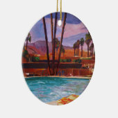 De palmspuitpool keramisch ornament (Rechts)