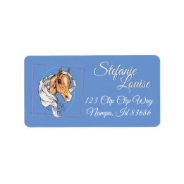 De Palomino (blauw) Etiket