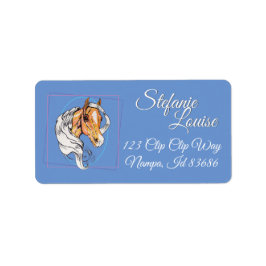 De Palomino (blauw) Etiket