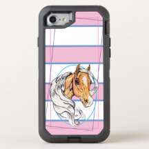 De Palomino (blauwe, roze & witte strepen)