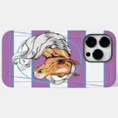 De Palomino (paarse, blauw & wit) Hoesje-Mate iPho Case-Mate iPhone Case (Achterkant (horizontaal))