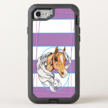 De Palomino (paarse, blauwe & witte strepen)