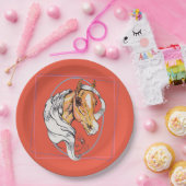 De Palomino (zalm) Papieren Bordje (Feest)