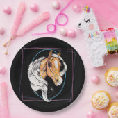 De Palomino (zwart) Papieren Bordje (Feest)