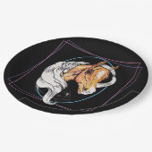 De Palomino (zwart) Papieren Bordje (Gekanteld)