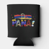 De Pana Venezuela Slang Venezolaanse cultuurliefhe Blikjeskoeler (Achterkant)