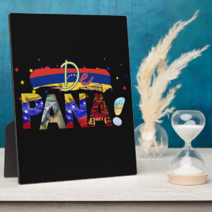 De Pana Venezuela Slang Venezolaanse cultuurliefhe Fotoplaat