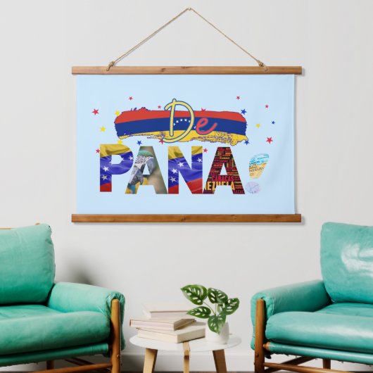 De Pana Venezuela Slang Venezolaanse cultuurliefhe Hangend Wandkleed (Woonkamer)